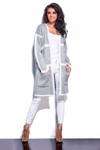 LS181 - jasnoszary-biały / light grey-white