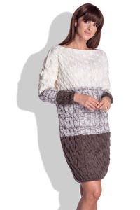 Espresso Sukienka Sweter w Warkocze