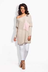 LS166 - beżowy-pudrowy róż / beige-powder pink